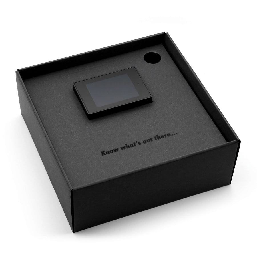 Blu Eye GO display showing three simultaneous detections
